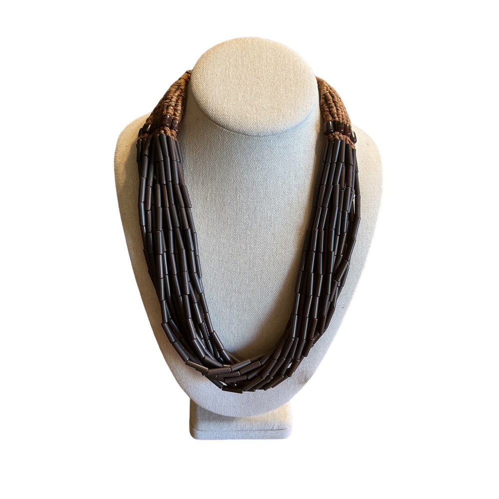🔵 Tribal Statement 15 Strand Necklace